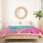 Memphis pattern 107 - 80s / 90s Retro Duvet Cover Gallery Image 3