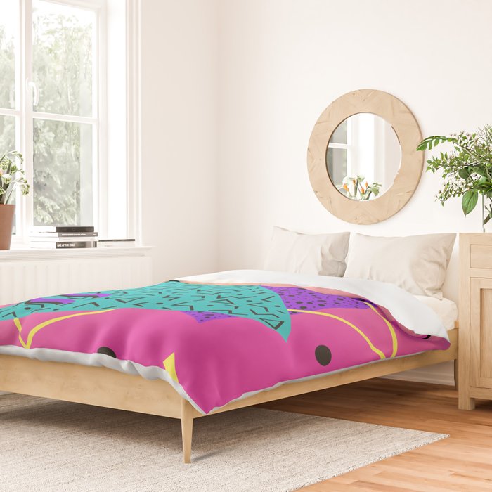 Memphis pattern 107 - 80s / 90s Retro Duvet Cover Gallery Image 2