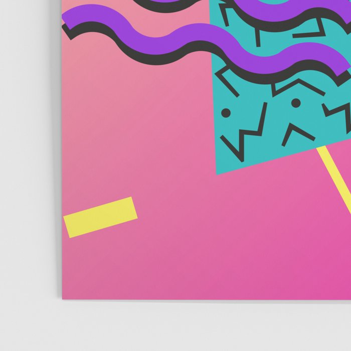 Memphis pattern 107 - 80s / 90s Retro Poster Gallery Image 3
