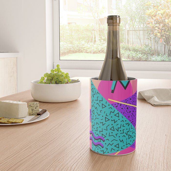 Memphis pattern 107 - 80s / 90s Retro Wine Chiller Gallery Image 4