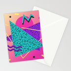 Memphis pattern 107 - 80s / 90s Retro Stationery Card Gallery Image 2