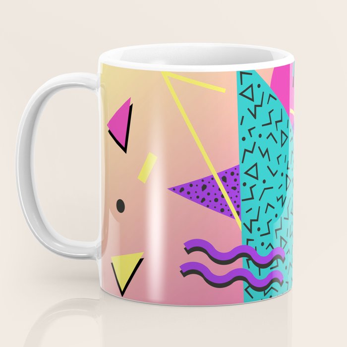 Memphis pattern 107 - 80s / 90s Retro Coffee Mug Gallery Image 3