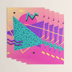 Memphis pattern 107 - 80s / 90s Retro Wrapping Paper Gallery Image 3