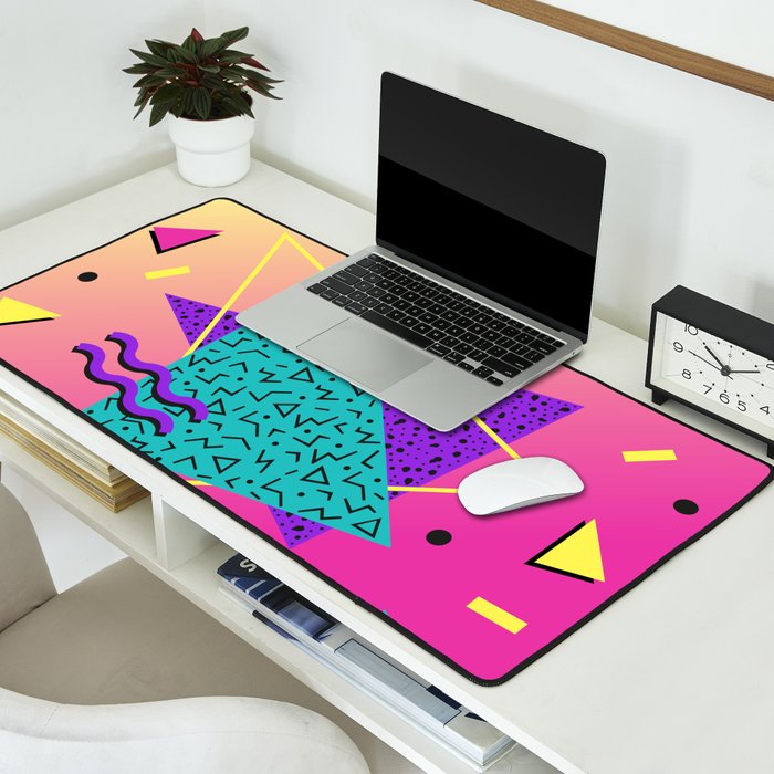 Memphis pattern 107 - 80s / 90s Retro Desk Mat Gallery Image 2