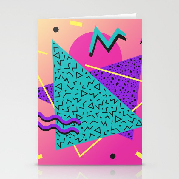 Memphis pattern 107 - 80s / 90s Retro Stationery Card Gallery Image 2