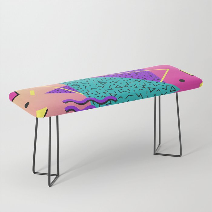 Memphis pattern 107 - 80s / 90s Retro Bench Gallery Image 1