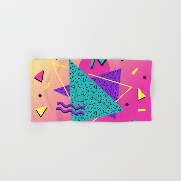 Memphis pattern 107 - 80s / 90s Retro Bath Towel Gallery Image 1
