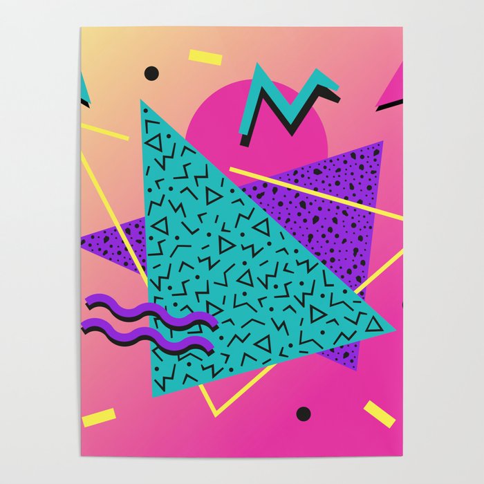 Memphis pattern 107 - 80s / 90s Retro Poster Gallery Image 4