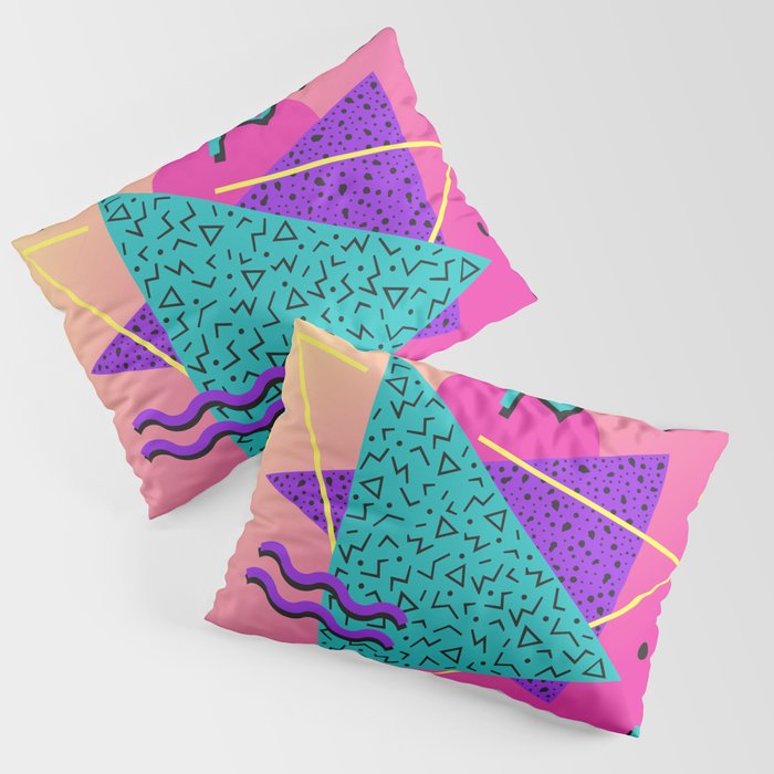 Memphis pattern 107 - 80s / 90s Retro Pillow Sham Gallery Image 3