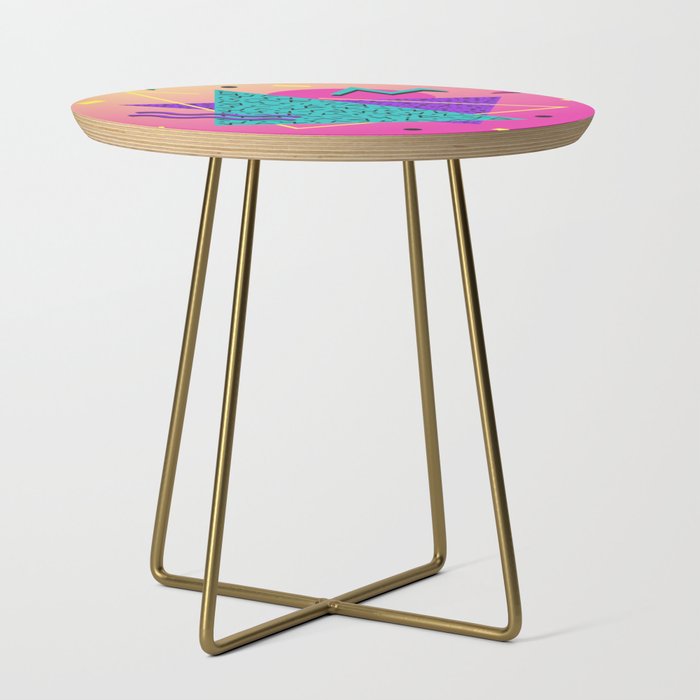 Memphis pattern 107 - 80s / 90s Retro Side Table Gallery Image 1