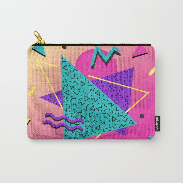 Memphis pattern 107 - 80s / 90s Retro Carry All Pouch Gallery Image 1
