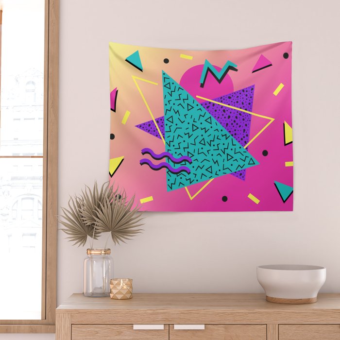 Memphis pattern 107 - 80s / 90s Retro Wall Tapestry Gallery Image 2