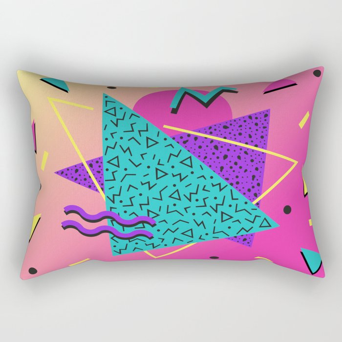 Memphis pattern 107 - 80s / 90s Retro Rectangular Pillow Gallery Image 1
