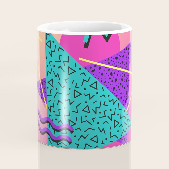 Memphis pattern 107 - 80s / 90s Retro Coffee Mug Gallery Image 4