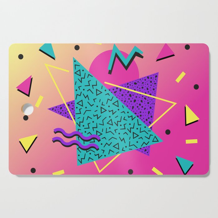 Memphis pattern 107 - 80s / 90s Retro Cutting Board Gallery Image 1