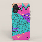 Memphis pattern 107 - 80s / 90s Retro iPhone Case Gallery Image 1