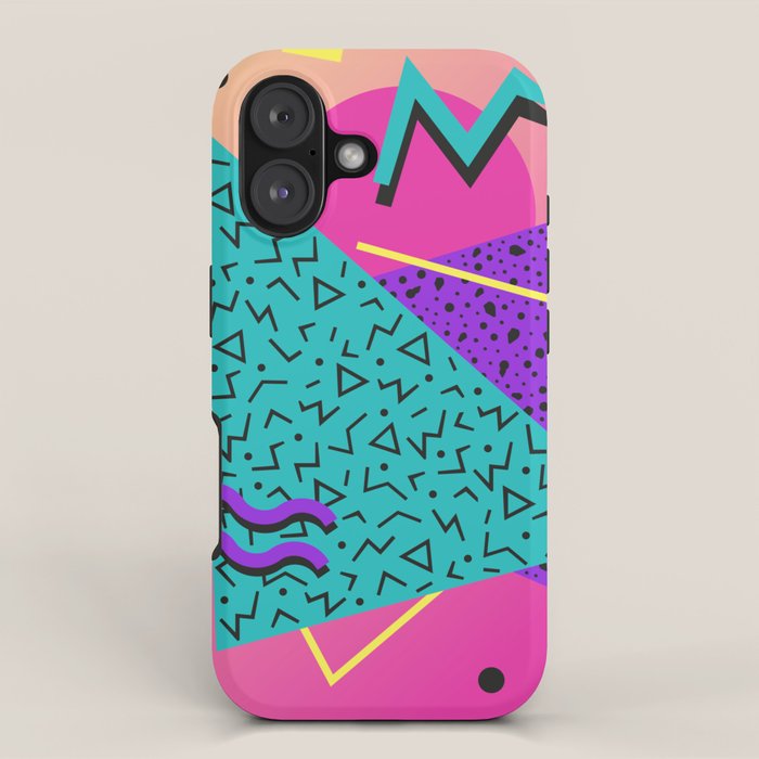 Memphis pattern 107 - 80s / 90s Retro iPhone Case Gallery Image 1