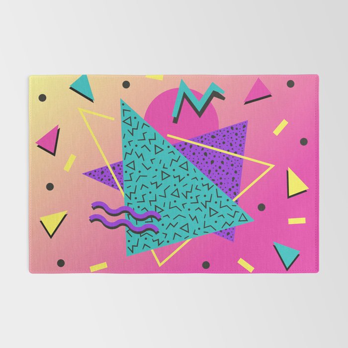 Memphis pattern 107 - 80s / 90s Retro Rug Gallery Image 2