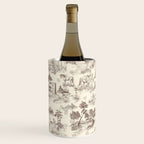 Toile de Jouy Vintage French Sepia Romantic Pastoral  Wine Chiller Gallery Image 3