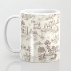 Toile de Jouy Vintage French Sepia Romantic Pastoral  Coffee Mug Gallery Image 3