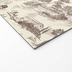 Toile de Jouy Vintage French Sepia Romantic Pastoral  Welcome Mat Gallery Image 2