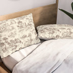 Toile de Jouy Vintage French Sepia Romantic Pastoral  Pillow Sham Gallery Image 2