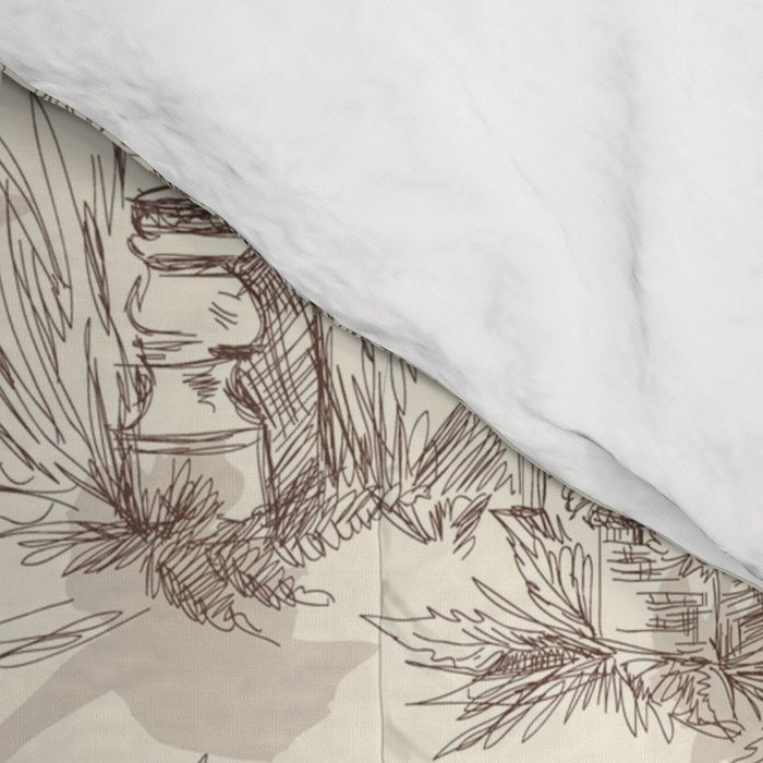Toile de Jouy Vintage French Sepia Romantic Pastoral  Comforter Gallery Image 4