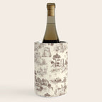 Toile de Jouy Vintage French Sepia Romantic Pastoral  Wine Chiller Gallery Image 1
