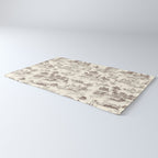 Toile de Jouy Vintage French Sepia Romantic Pastoral  Rug Gallery Image 3