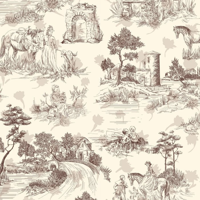 Toile de Jouy Vintage French Sepia Romantic Pastoral  Coffee Mug Gallery Image 2