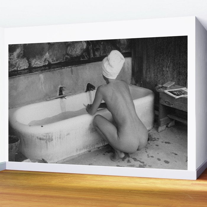 Bath in Paris, Cold Water Flat, Female Nude black and white art photography / photograph Wall Mural Gallery Image 2