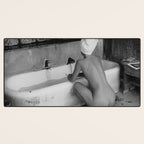 Bath in Paris, Cold Water Flat, Female Nude black and white art photography / photograph Desk Mat Gallery Image 3