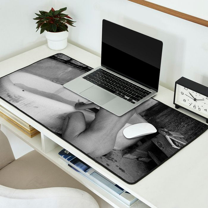 Bath in Paris, Cold Water Flat, Female Nude black and white art photography / photograph Desk Mat Gallery Image 2