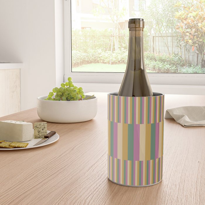 Mixed Stripes Pattern XIII Tropical Summer Wine Chiller Gallery Image 4