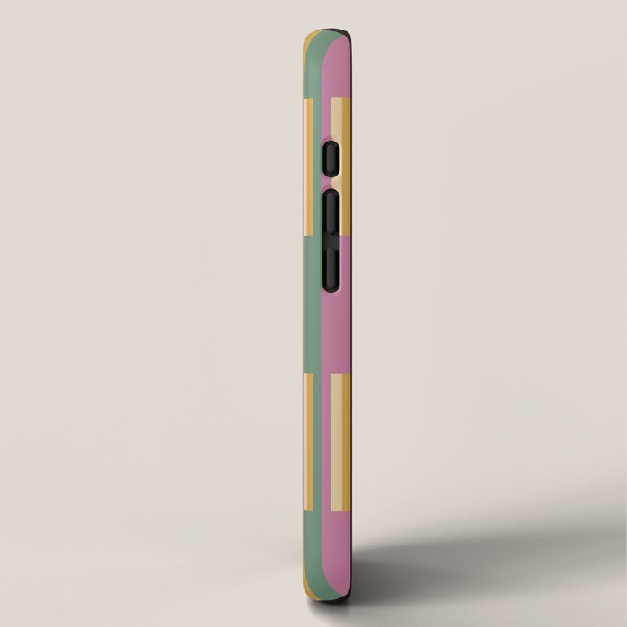 Mixed Stripes Pattern XIII Tropical Summer iPhone Case Gallery Image 2