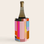 Color Block Print Mid Century Modern Retro Wall Art Geometric Pattern Abstract Wine Chiller Gallery Image 2