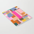 Color Block Print Mid Century Modern Retro Wall Art Geometric Pattern Abstract Notebook Gallery Image 2