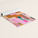 Color Block Print Mid Century Modern Retro Wall Art Geometric Pattern Abstract Yoga Mat Gallery Image 2
