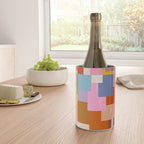Color Block Print Mid Century Modern Retro Wall Art Geometric Pattern Abstract Wine Chiller Gallery Image 4