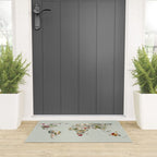 Vintage Botanical World Green Welcome Mat Gallery Image 3