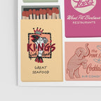 Vintage Matchbook Collage Art Print Poster Gallery Image 3