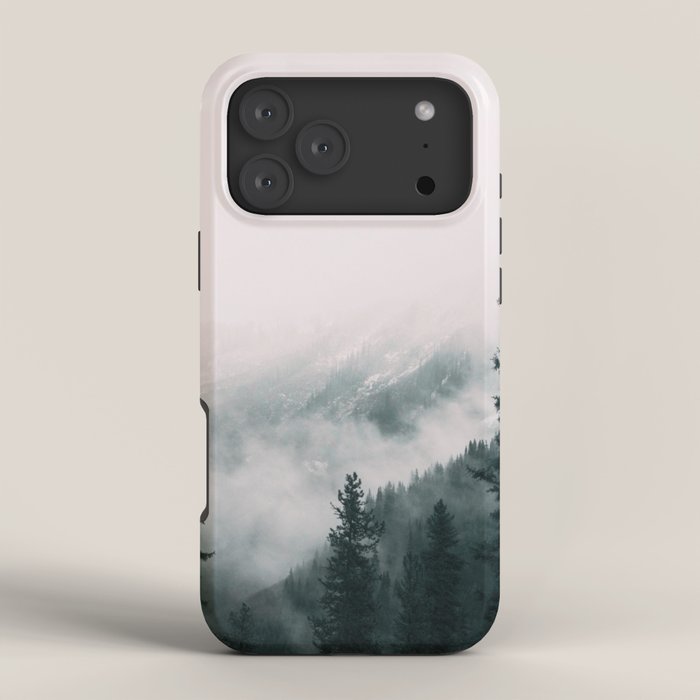 Forest mist beneath the mountain peaks iPhone Case Gallery Image 4