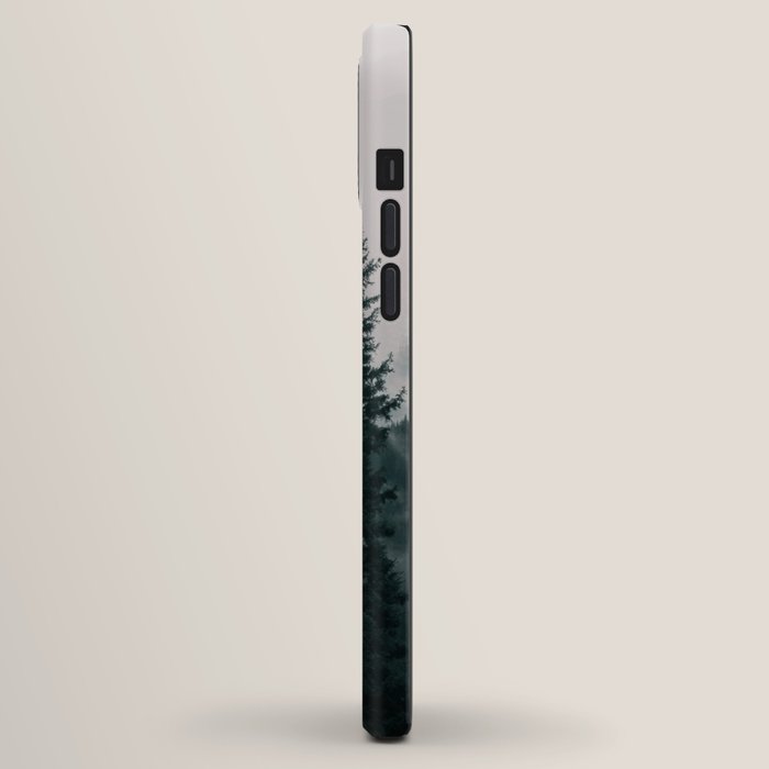 Forest mist beneath the mountain peaks iPhone Case Gallery Image 2