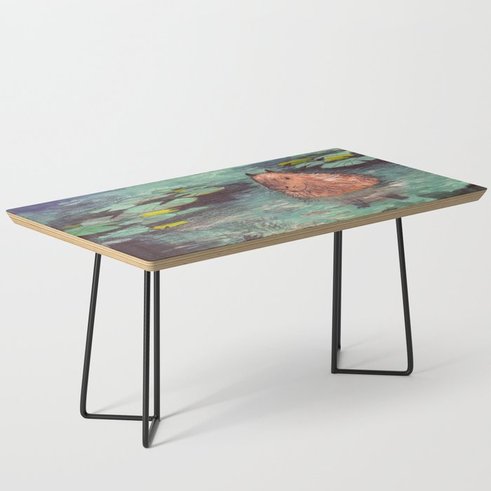 Capybara in the pond Coffee Table Gallery Image 1
