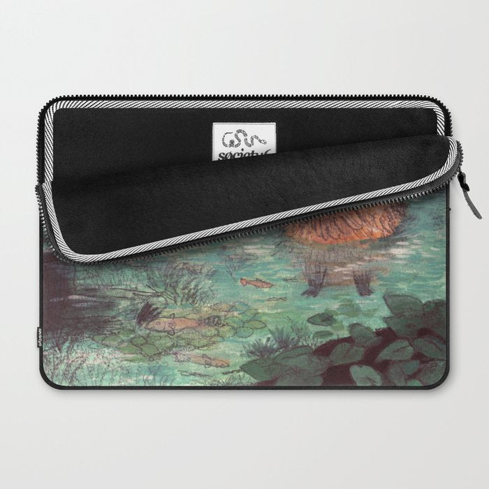 Capybara in the pond Laptop Sleeve Gallery Image 2