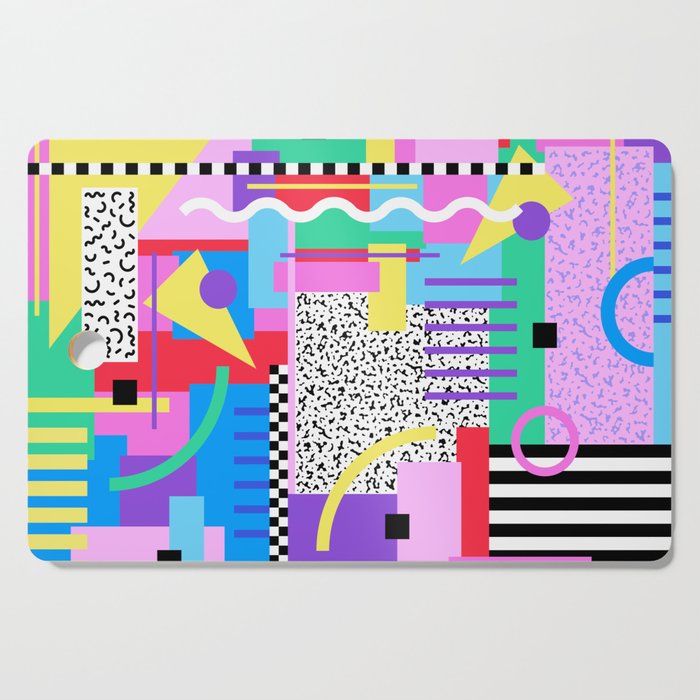 Memphis pattern 131 - 80s / 90s Retro Cutting Board Gallery Image 1