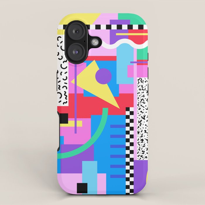 Memphis pattern 131 - 80s / 90s Retro iPhone Case Gallery Image 1