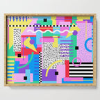 Memphis pattern 131 - 80s / 90s Retro Serving Tray Gallery Image 1