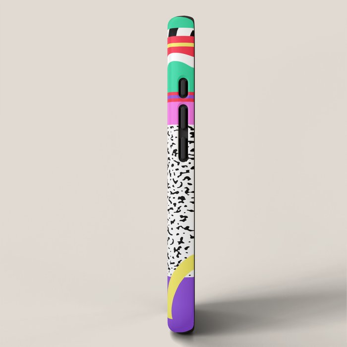 Memphis pattern 131 - 80s / 90s Retro iPhone Case Gallery Image 2