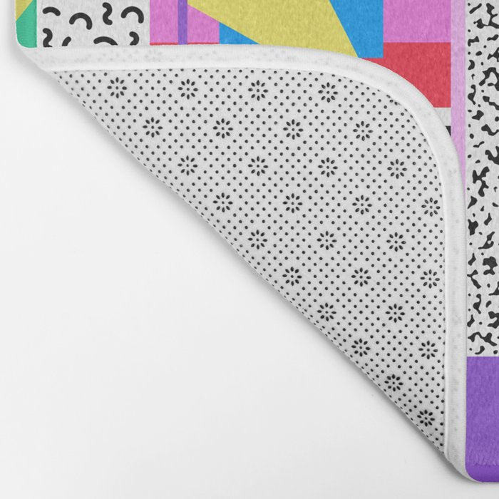 Memphis pattern 131 - 80s / 90s Retro Bath Mat Gallery Image 2
